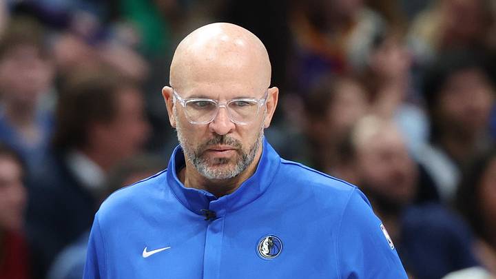 Mar 13, 2026; Dallas, Texas, USA; Dallas Mavericks head coach Jason Kidd reacts during the second half against the Cleveland Cavaliers at American Airlines Center. Mandatory Credit: Kevin Jairaj-Imagn Images Mar 13, 2026; Dallas, Texas, USA; Dallas Mavericks head coach Jason Kidd reacts during the second half against the Cleveland Cavaliers at American Airlines Center. Mandatory Credit: Kevin Jairaj-Imagn Images