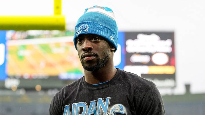 Detroit Lions cornerback Terrion Arnold walks off the field Detroit Lions cornerback Terrion Arnold walks off the field
