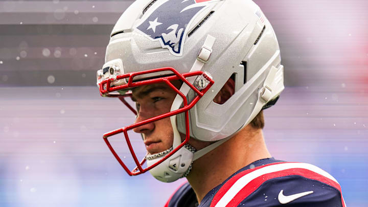 New England Patriots quarterback Drake Maye