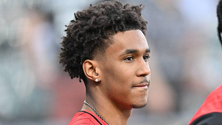 Jul 7, 2026; Chicago, Illinois, USA; Chicago Bulls 2026 NBA Draft first round picks Dailyn Swain, 15th, and Caleb Wilson, 4th, prior to a game between the Chicago White Sox and the Boston Red Sox at Rate Field. Mandatory Credit: Patrick Gorski-Imagn Images Jul 7, 2026; Chicago, Illinois, USA; Chicago Bulls 2026 NBA Draft first round picks Dailyn Swain, 15th, and Caleb Wilson, 4th, prior to a game between the Chicago White Sox and the Boston Red Sox at Rate Field. Mandatory Credit: Patrick Gorski-Imagn Images