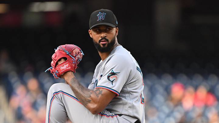 Miami Marlins pitcher Sandy Alcantara. Miami Marlins pitcher Sandy Alcantara.