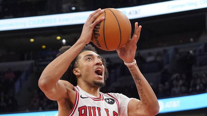 Chicago Bulls forward Noa Essengue (24) Chicago Bulls forward Noa Essengue (24)