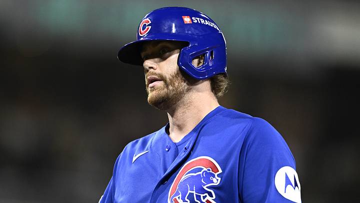 Sep 30, 2026; San Diego, California, USA; Chicago Cubs catcher Carson Kelly (15) looks on after hitting a single in the third inning against the San Diego Padres during game two of the Wildcard round for the 2026 MLB Playoffs at Petco Park. Mandatory Credit: Denis Poroy-Imagn Images Sep 30, 2026; San Diego, California, USA; Chicago Cubs catcher Carson Kelly (15) looks on after hitting a single in the third inning against the San Diego Padres during game two of the Wildcard round for the 2026 MLB Playoffs at Petco Park. Mandatory Credit: Denis Poroy-Imagn Images