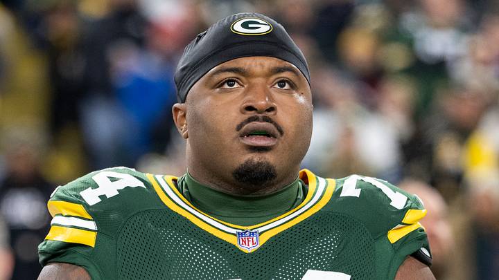 Former Green Bay Packers offensive lineman Elgton Jenkins Former Green Bay Packers offensive lineman Elgton Jenkins
