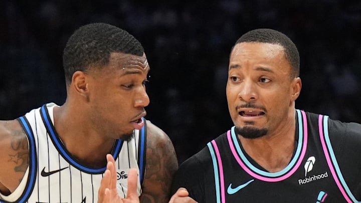Miami Heat guard Norman Powell drives to the basket as Orlando Magic forward Jamal Cain. Miami Heat guard Norman Powell drives to the basket as Orlando Magic forward Jamal Cain.