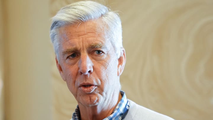 Nov 9, 2022; Las Vegas, NV, USA; Philadelphia Phillies president of baseball operations Dave Dombrowski answers questions from the media during the MLB GM Meetings at The Conrad Las Vegas
