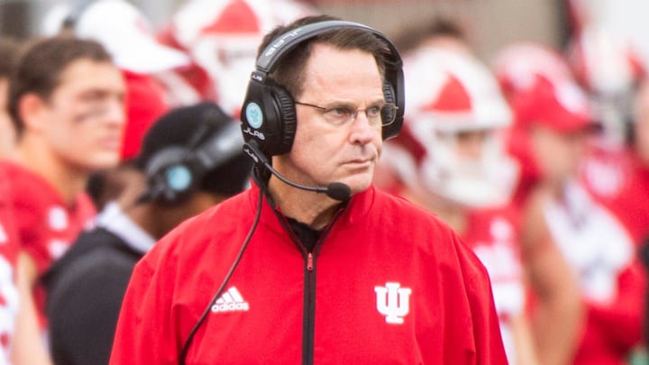 Indiana head coach Curt Cignetti against UCLA at Memorial Stadium.