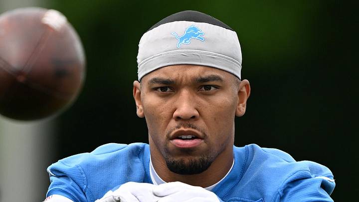Detroit Lions wide receiver Amon-Ra St. Brown (14). Detroit Lions wide receiver Amon-Ra St. Brown (14).