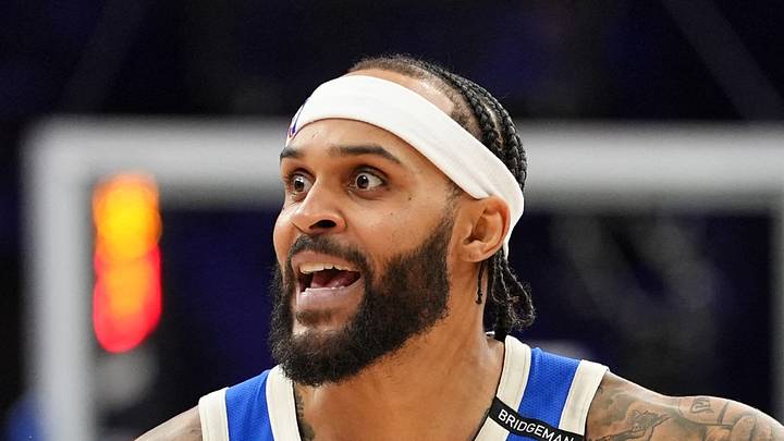 Milwaukee Bucks guard Gary Trent Jr (5) reacts against the Philadelphia 76ers in the third quarter at Wells Fargo Center on April 3, 2025. Milwaukee Bucks guard Gary Trent Jr (5) reacts against the Philadelphia 76ers in the third quarter at Wells Fargo Center on April 3, 2025.