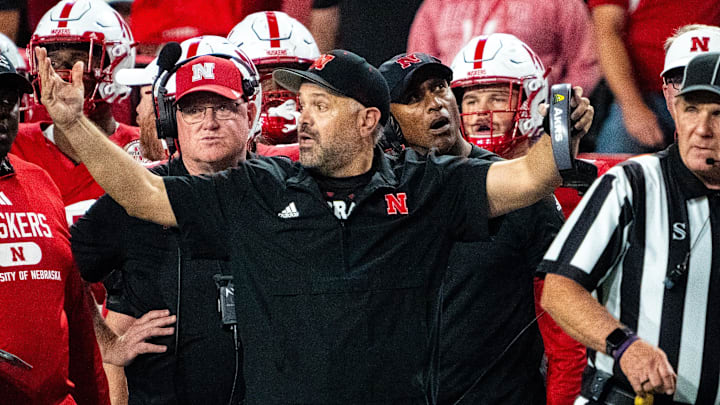 Nebraska head coach Matt Rhule. Nebraska head coach Matt Rhule.