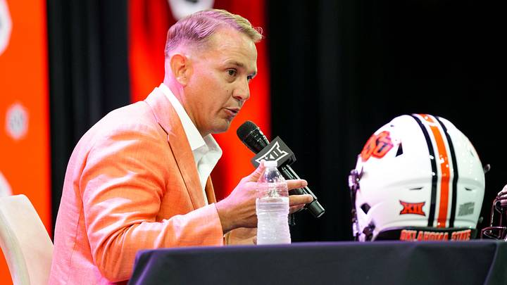 Oklahoma State head coach Eric Morris.