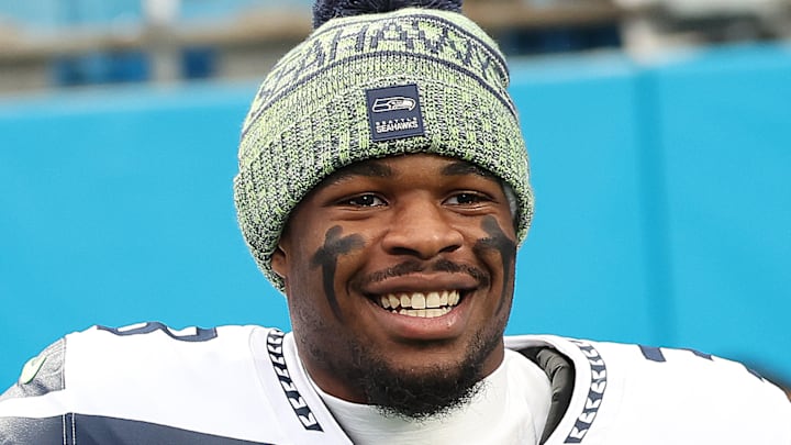 Seattle Seahawks safety Nick Emmanwori smiles