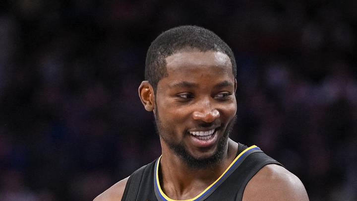 Nov 5, 2025; Sacramento, California, USA; Golden State Warriors forward Jonathan Kuminga (1) reacts after being called for a foul against the Sacramento Kings during the fourth quarter at Golden 1 Center. Mandatory Credit: Ed Szczepanski-Imagn Images Nov 5, 2025; Sacramento, California, USA; Golden State Warriors forward Jonathan Kuminga (1) reacts after being called for a foul against the Sacramento Kings during the fourth quarter at Golden 1 Center. Mandatory Credit: Ed Szczepanski-Imagn Images