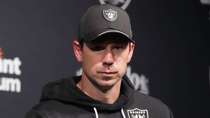 Las Vegas Raiders head coach Klint Kubiak Las Vegas Raiders head coach Klint Kubiak