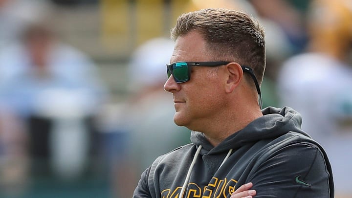 Green Bay Packers general manager Brian Gutekunst at training camp on Aug. 12.