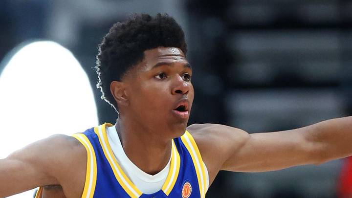 Mar 31, 2026; Glendale, AZ, USA; Cameron Williams (1) during the McDonalds All American Boys Game at Desert Diamond Arena. Mandatory Credit: Mark J. Rebilas-Imagn Images