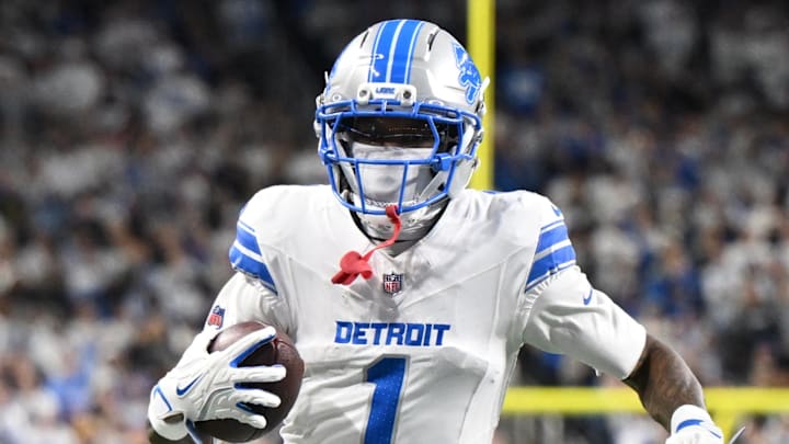 Detroit Lions wide receiver Jameson Williams (1).