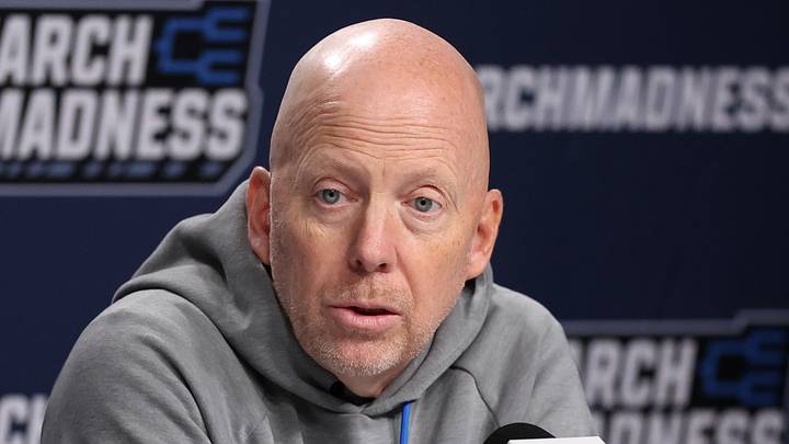 Mar 19, 2026; Philadelphia, PA, USA; UCLA Bruins head coach Mick Cronin speaks with the media before a practice session ahead of the first round of the men's 2026 NCAA Tournament at Xfinity Mobile Arena. Mandatory Credit: Bill Streicher-Imagn Images Mar 19, 2026; Philadelphia, PA, USA; UCLA Bruins head coach Mick Cronin speaks with the media before a practice session ahead of the first round of the men's 2026 NCAA Tournament at Xfinity Mobile Arena. Mandatory Credit: Bill Streicher-Imagn Images