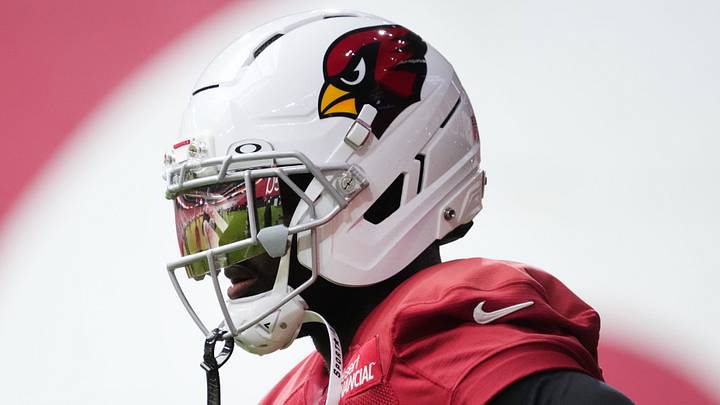 Arizona Cardinals running back Jeremiyah Love practices during training camp at State Farm Stadium in Glendale.