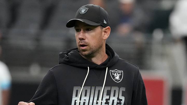Aug 13, 2026; Paradise, Nevada, USA; Las Vegas Raiders head coach Klint Kubiak reacts during the game against the Arizona Cardinals at Allegiant Stadium. Mandatory Credit: Kirby Lee-Imagn Images Aug 13, 2026; Paradise, Nevada, USA; Las Vegas Raiders head coach Klint Kubiak reacts during the game against the Arizona Cardinals at Allegiant Stadium. Mandatory Credit: Kirby Lee-Imagn Images
