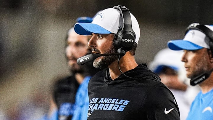 LA Chargers defensive coordinator Jesse Minter LA Chargers defensive coordinator Jesse Minter