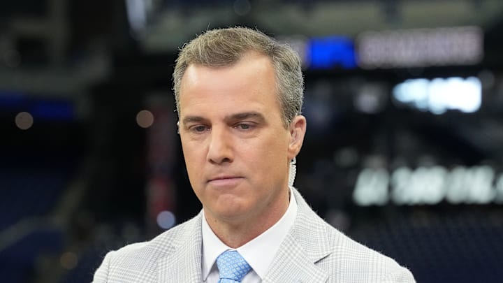 Daniel Jeremiah on the NFL Network set during the NFL Scouting Combine