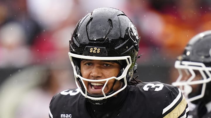 Oct 11, 2025; Boulder, Colorado, USA; Colorado Buffaloes quarterback Kaidon Salter (3) calls out in the first quarter against the Iowa State Cyclones at Folsom Field.
