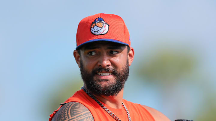  New York Mets starting pitcher Sean Manaea (59)