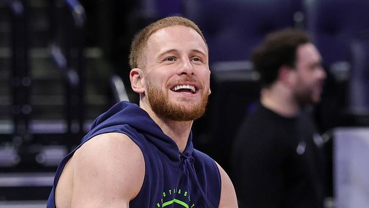 Minnesota Timberwolves guard Donte DiVincenzo Mandatory Credit: Mike Watters-Imagn Images