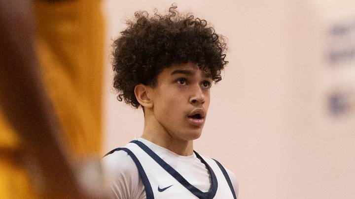 East Lansing freshman Kingston Thomas sets up for a free throw during a regional semifinal game against Waverly at Kalamazoo Central High School on Tuesday, March 5, 2024.