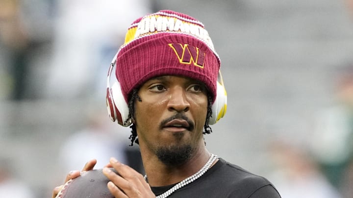 Washington Commanders quarterback Jayden Daniels 