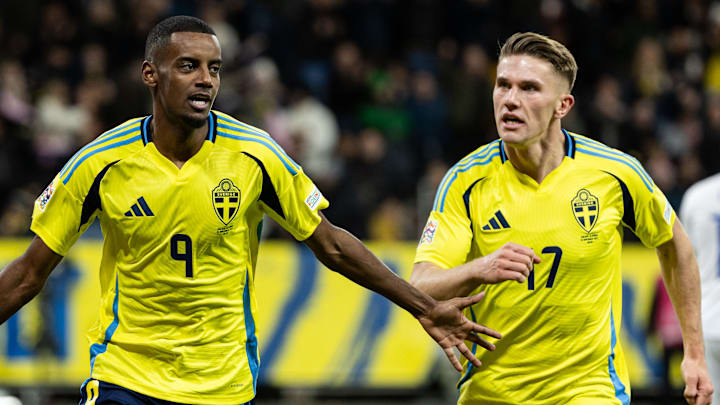 Sweden teammates Alexander Isak (left) and Viktor Gyökeres made big-money moves this summer.