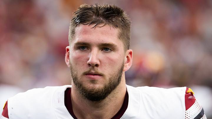 Washington Commanders tight end Ben Sinnott Washington Commanders tight end Ben Sinnott