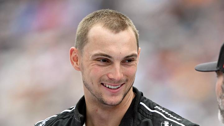 Indianapolis Colts wide receiver Alec Pierce looks on before the  Indianapolis 500