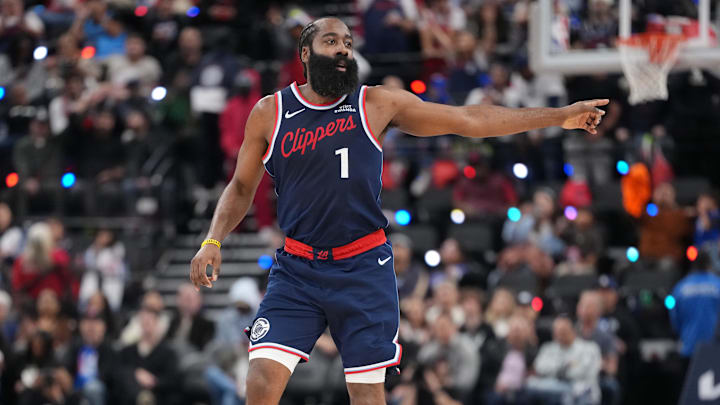James Harden’s 32 points against the Hornets on Monday night earned him ninth place on the NBA’s all-time scoring list. James Harden’s 32 points against the Hornets on Monday night earned him ninth place on the NBA’s all-time scoring list.