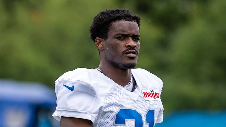 Aug 2, 2026; Allen Park, MI, USA; Detroit Lions cornerback Roger McCreary (21) walks off the field following Detroit Lions training camp at Meijer Performance Center. Mandatory Credit: Paul Barnick-Imagn Images Aug 2, 2026; Allen Park, MI, USA; Detroit Lions cornerback Roger McCreary (21) walks off the field following Detroit Lions training camp at Meijer Performance Center. Mandatory Credit: Paul Barnick-Imagn Images