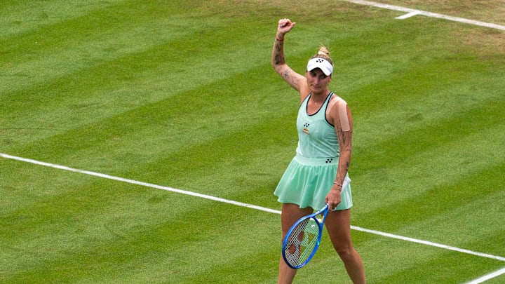 Marketa Vondrousova is into the German Open finals. Marketa Vondrousova is into the German Open finals.