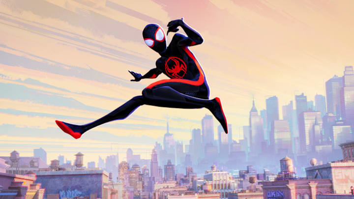 Miles Morales as Spider-Man (Shameik Moore) in Columbia Pictures and Sony Pictures Animations SPIDER-MAN: ACROSS THE SPIDER-VERSE.