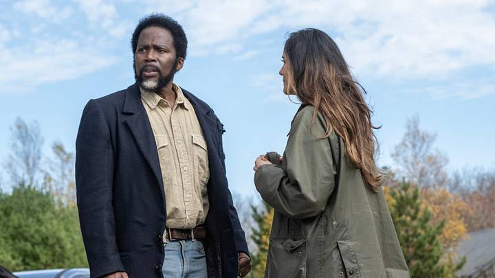 FROM Season 4 Episode 409: The Calm Before. Harold Perrineau as Boyd Stevens, Catalina Sandino Moreno as Tabitha Matthews. Photo: Chris Reardon/MGM+
