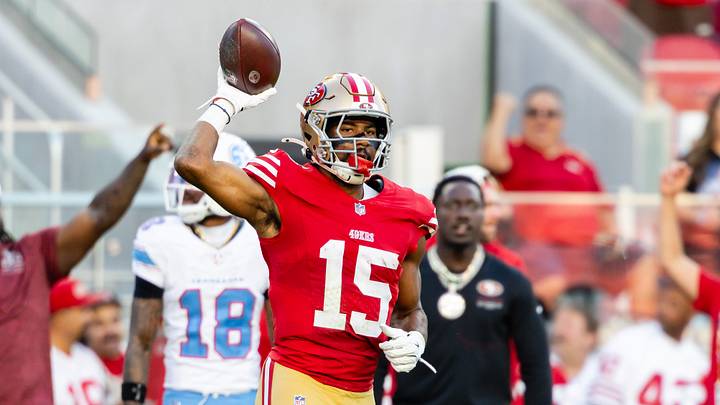 San Francisco 49ers wide receiver De'Zhaun Stribling (15) San Francisco 49ers wide receiver De'Zhaun Stribling (15)