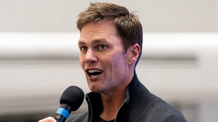 Tom Brady appears at American Dream for the grand opening of Card Vault by Tom Brady, a sports card and memorabilia retailer, East Rutherford, Friday, Apr. 11, 2025. Tom Brady appears at American Dream for the grand opening of Card Vault by Tom Brady, a sports card and memorabilia retailer, East Rutherford, Friday, Apr. 11, 2025.