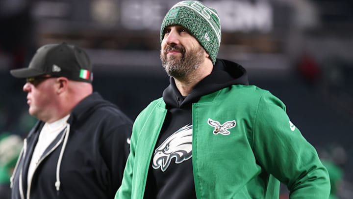 Philadelphia Eagles head coach Nick Sirianni walks off the field after a loss to the Washington Commanders at Lincoln Financial Field.
