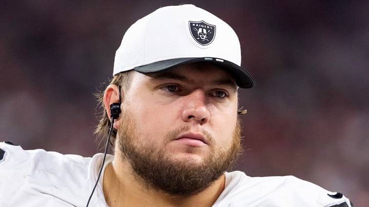 Las Vegas Raiders center Jackson Powers-Johnson