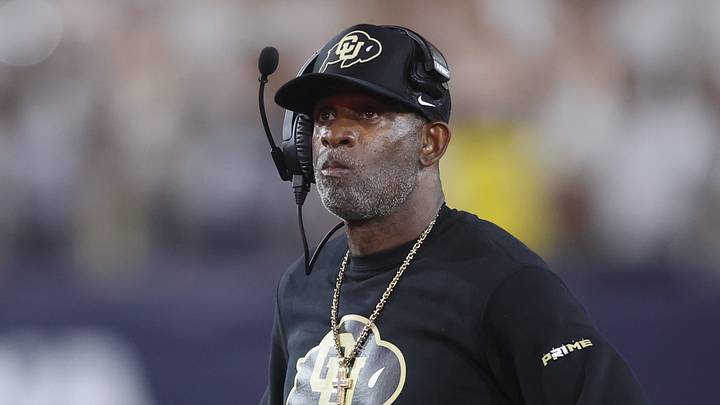 Sep 3, 2026; Atlanta, Georgia, USA; Colorado Buffaloes head coach Deion Sanders reacts in the first half against the Georgia Tech Yellow Jackets at Bobby Dodd Stadium at Hyundai Field. Mandatory Credit: Brett Davis-Imagn Images Sep 3, 2026; Atlanta, Georgia, USA; Colorado Buffaloes head coach Deion Sanders reacts in the first half against the Georgia Tech Yellow Jackets at Bobby Dodd Stadium at Hyundai Field. Mandatory Credit: Brett Davis-Imagn Images