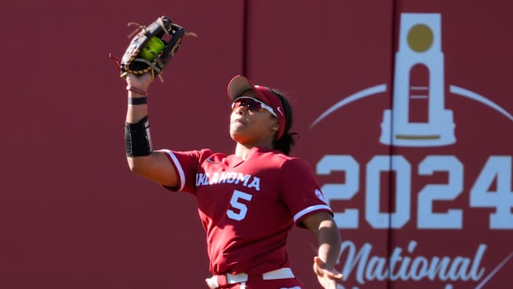 Oklahoma outfielder Ella Parker 