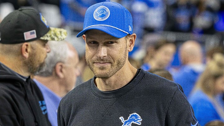 Nov 28, 2024; Detroit, Michigan, USA; Detroit Lions offensive coordinator Ben Johnson walks the sidelines before the game against the Chicago Bears at Ford Field. Mandatory Credit: David Reginek-Imagn Images Nov 28, 2024; Detroit, Michigan, USA; Detroit Lions offensive coordinator Ben Johnson walks the sidelines before the game against the Chicago Bears at Ford Field. Mandatory Credit: David Reginek-Imagn Images