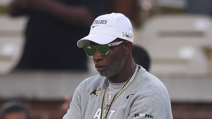 Sep 3, 2026; Atlanta, Georgia, USA;  Colorado Buffaloes head coach Deion Sanders before the game at Bobby Dodd Stadium at Hyundai Field.