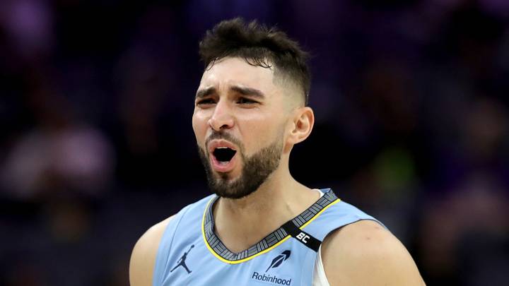 Oct 25, 2026; Sacramento, California, USA;  Memphis Grizzlies guard-forward Ty Jerome (2) reacts after making a basket against the Sacramento Kings during the fourth quarter at Golden 1 Center.  Mandatory Credit: Dennis Lee-Imagn Images