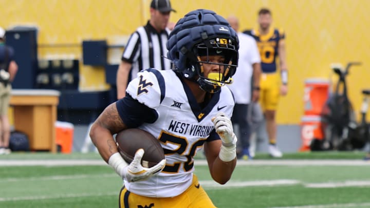 West Virginia University running back Diore Hubbard