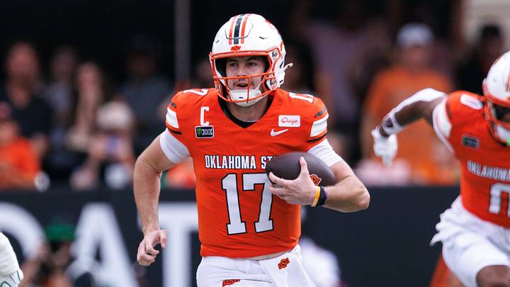 Oklahoma State quarterback Drew Mestemaker Oklahoma State quarterback Drew Mestemaker
